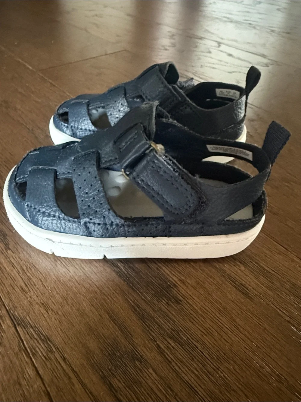 Carter's Navy & White Toddler Fisherman Sandals